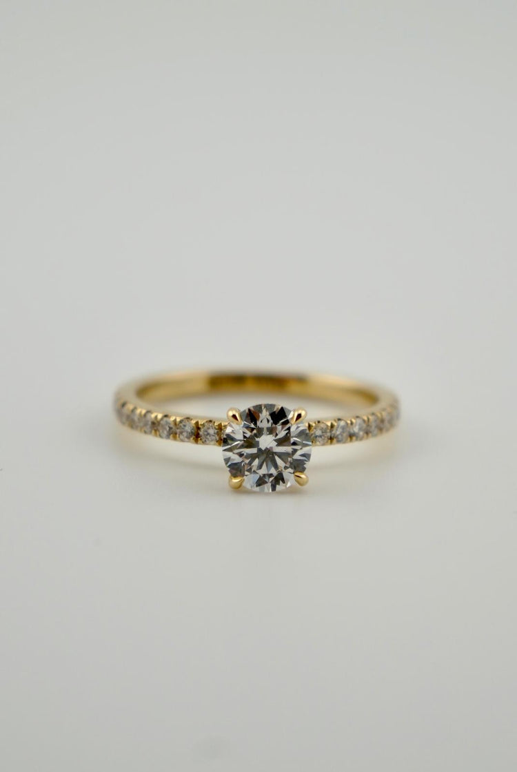 Lumière Pavé-Ring – 1.05 ct Diamant