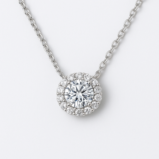 Lumière Royale – Exquisite Moissanite-Halskette in 925er Silber