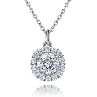 Éclat Halo – Brillant-Solitär Anhänger in 925 Sterling Silber | Maison Kiyan