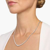 Éclat Tennis – Diamant-Rivière Halskette in 925 Sterling Silber – Ansicht 2 | Maison Kiyan