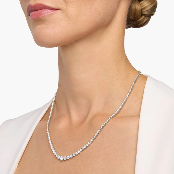 Éclat Tennis – Diamant-Rivière Halskette in 925 Sterling Silber – Ansicht 2 | Maison Kiyan