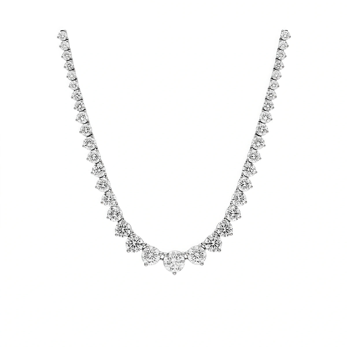 Éclat Tennis – Diamant-Rivière Halskette in 925 Sterling Silber | Maison Kiyan