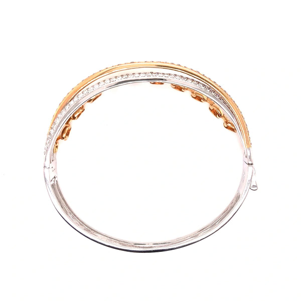Lumière Bangle – Diamant-Armreif in 18K Roségold – Ansicht 2 | Maison Kiyan