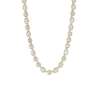 Lumière Tennis Halskette – Diamant-Rivière in 18K Massivgold | Maison Kiyan
