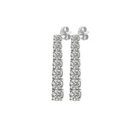 Éclat Creolen – Diamant Hoop-Ohrringe in 925 Sterling Silber | Maison Kiyan