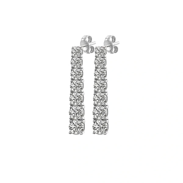 Éclat Creolen – Diamant Hoop-Ohrringe in 925 Sterling Silber | Maison Kiyan