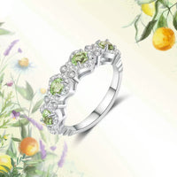 Éclat Eternity – Regenbogen-Edelstein Ring in 925 Sterling Silber – Ansicht 3 | Maison Kiyan