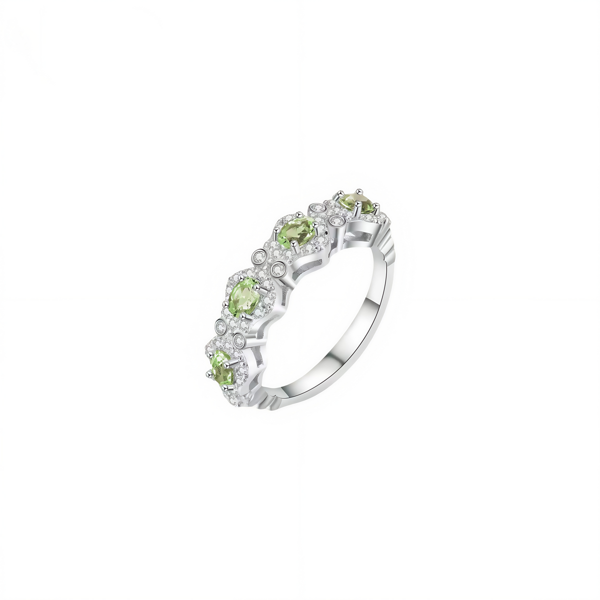 Éclat Eternity – Regenbogen-Edelstein Ring in 925 Sterling Silber | Maison Kiyan