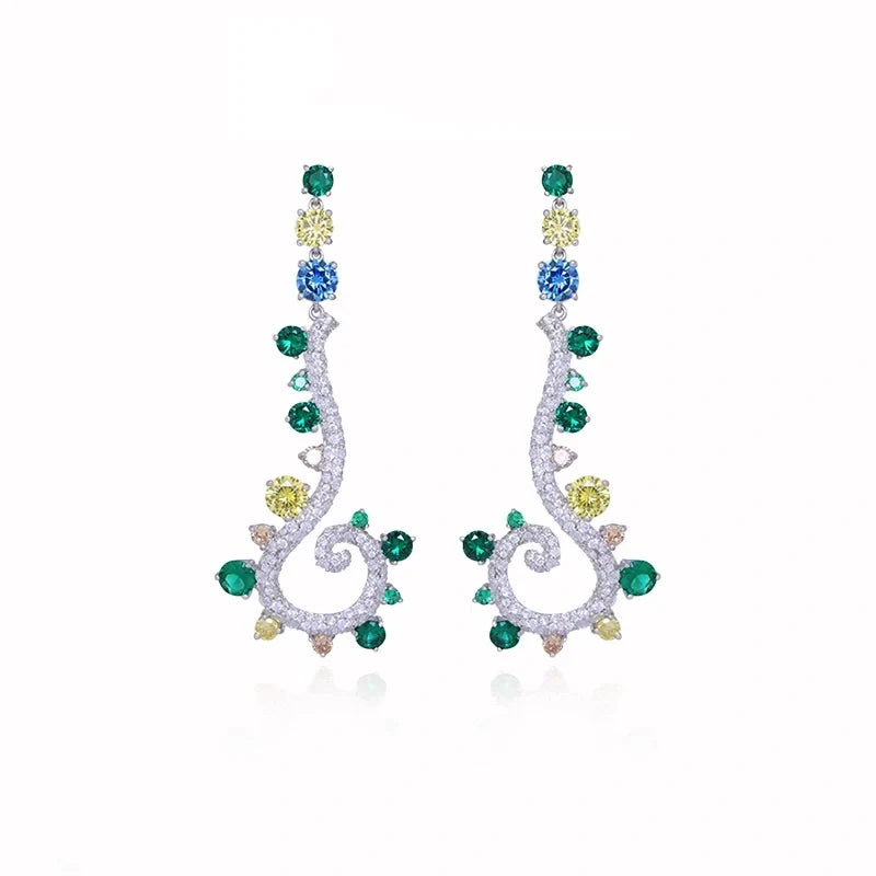 Lumière Vine – Diamant Ranken-Ohrringe in 18K Gold | Maison Kiyan
