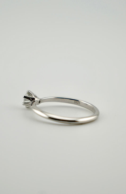 Lumière Solitaire-Ring – Moissanit in 925 Sterling Silber