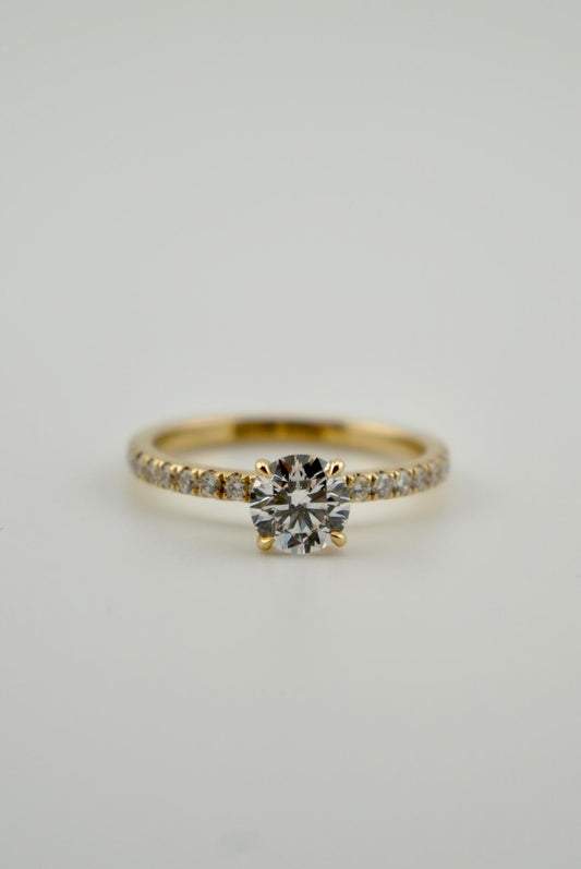 Lumière Pavé-Ring – 1.05 ct Diamant