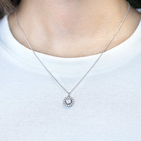 Éclat Halo – Brillant-Solitär Anhänger in 925 Sterling Silber – Ansicht 2 | Maison Kiyan