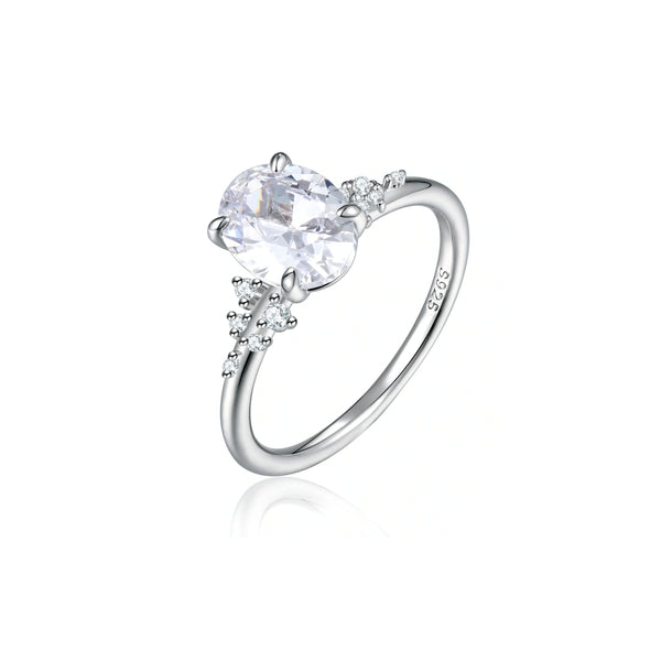 Éclat Solitaire – Moissanit-Verlobungsring in 925 Sterling Silber | Maison Kiyan
