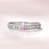 Lumière Filigran – Spitzen-Diamantring in 18K Roségold – Ansicht 2 | Maison Kiyan