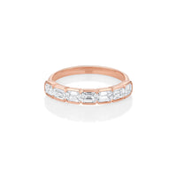 Lumière Eternity Band – Princess-Cut Diamanten in 18K Gold – Ansicht 3 | Maison Kiyan