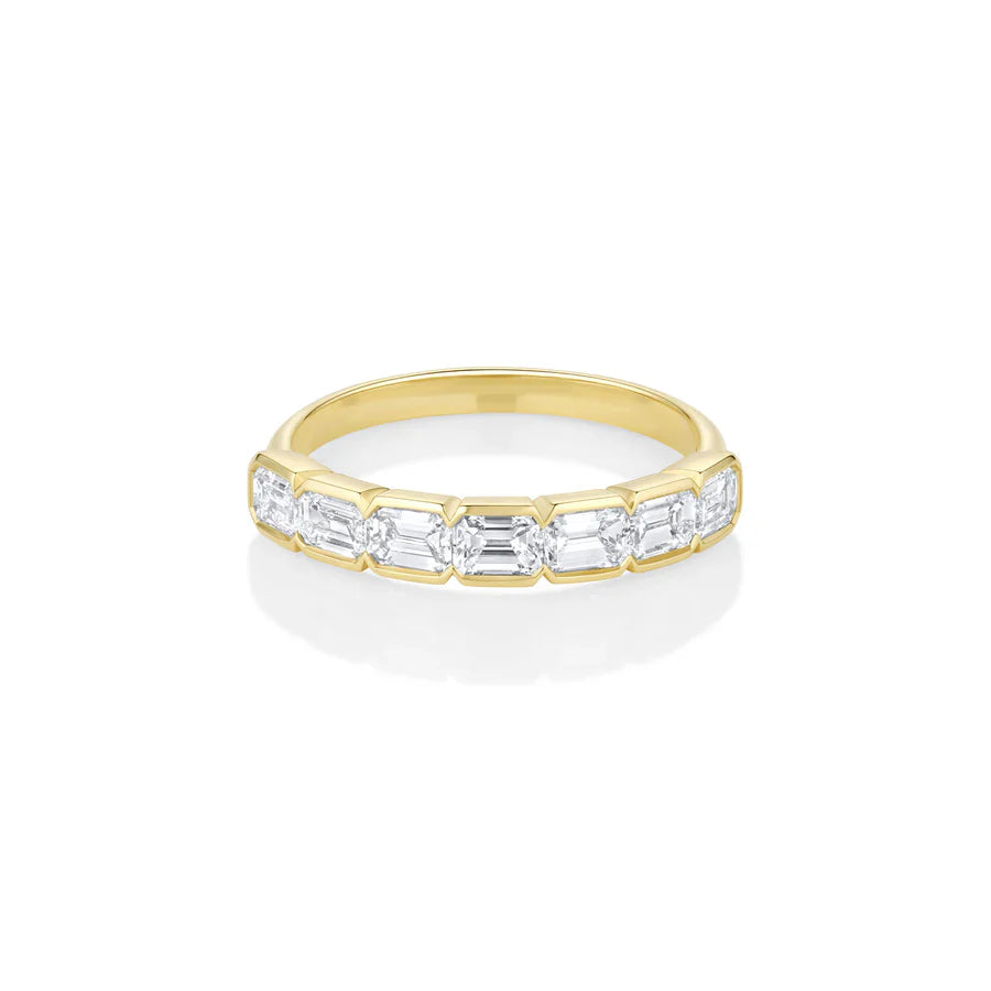 Lumière Eternity Band – Princess-Cut Diamanten in 18K Gold | Maison Kiyan