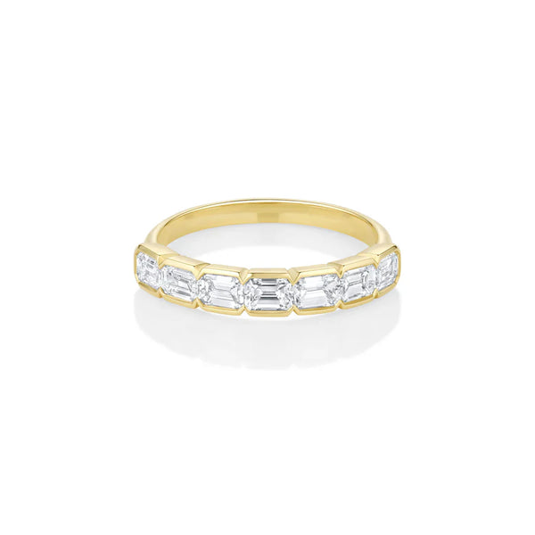 Lumière Eternity Band – Princess-Cut Diamanten in 18K Gold | Maison Kiyan