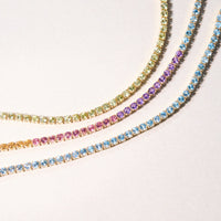 Lumière Rainbow – Edelstein Tennis-Armband in 18K Gold – Ansicht 3 | Maison Kiyan