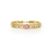 Lumière Filigran – Spitzen-Diamantring in 18K Roségold | Maison Kiyan