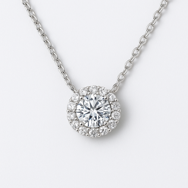 Lumière Royale – Exquisite Moissanite-Halskette in 925er Silber
