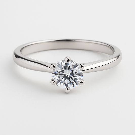 Lumière Solitaire-Ring – Moissanit in 925 Sterling Silber