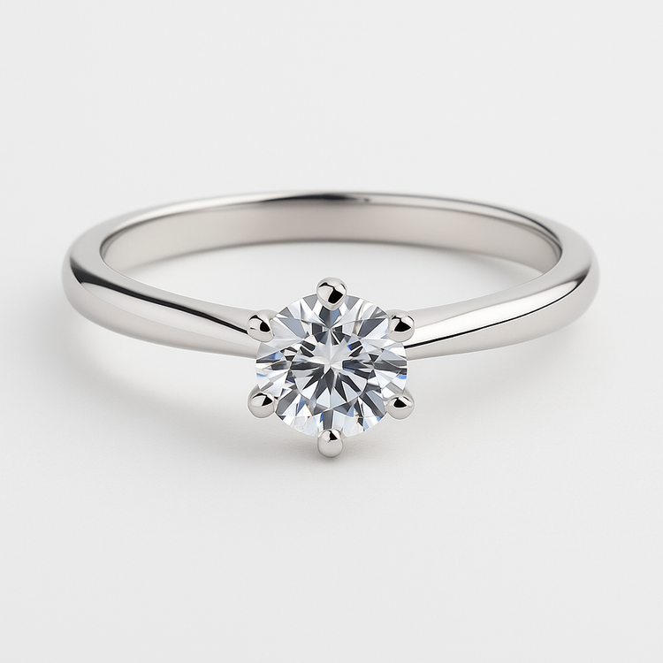 Lumière Solitaire-Ring – Moissanit in 925 Sterling Silber
