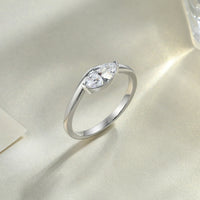 Éclat Marquise – Dreiteiliges Stacking Ring-Set in 925 Sterling Silber – Ansicht 3 | Maison Kiyan